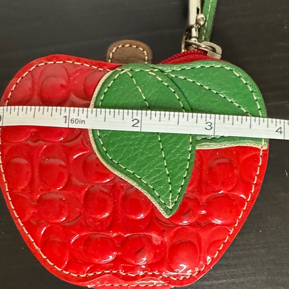 Coach Red Apple Keychain/Wristlet - Picture 9 of 11